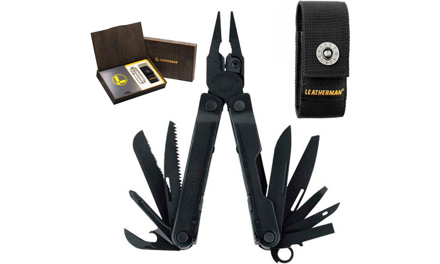Мультиинструмент LEATHERMAN Rebar Black, чехол Molle, картонная коробка 5 Мультиинструмент LEATHERMAN Rebar Black, чехол Molle, картонная коробка 5