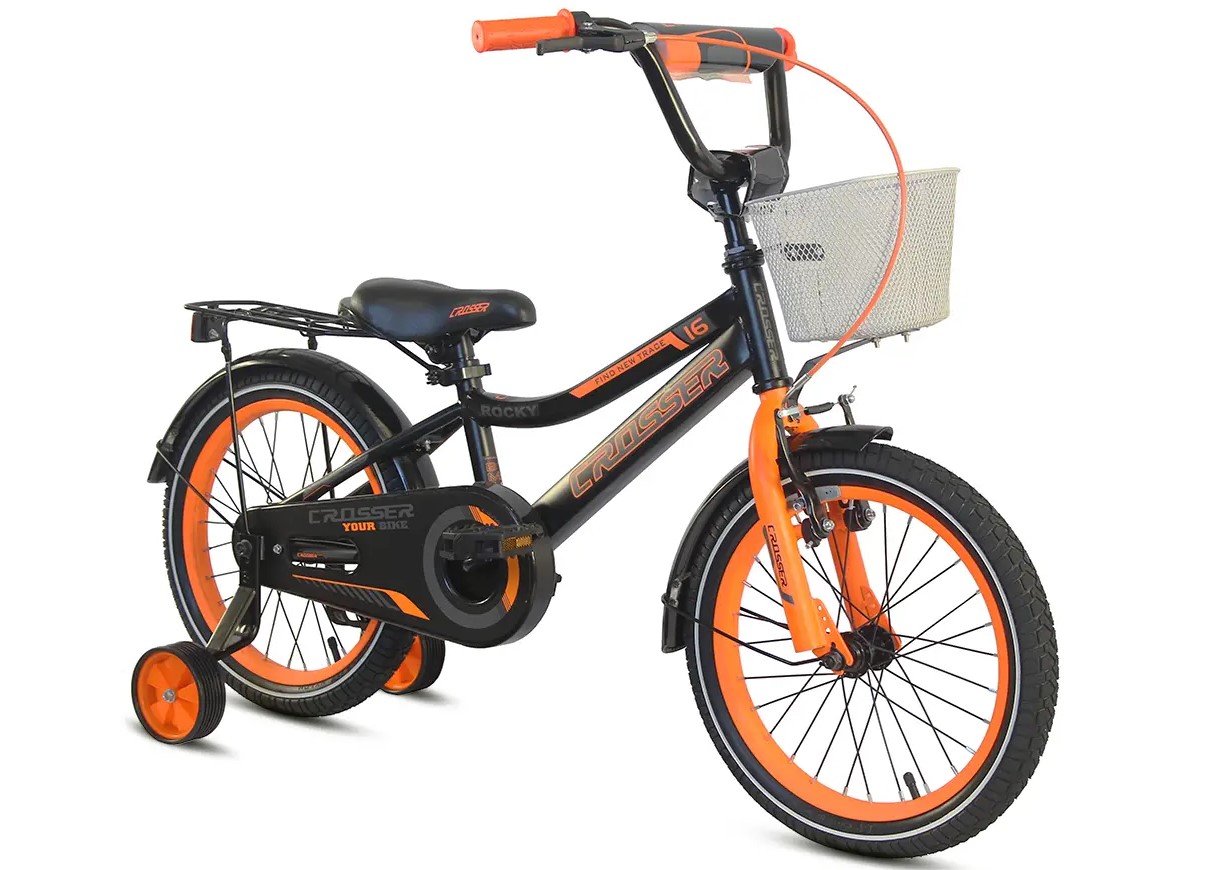 Фотография Велосипед Crosser Rocky 20" 2021 Черно-оранжевый 