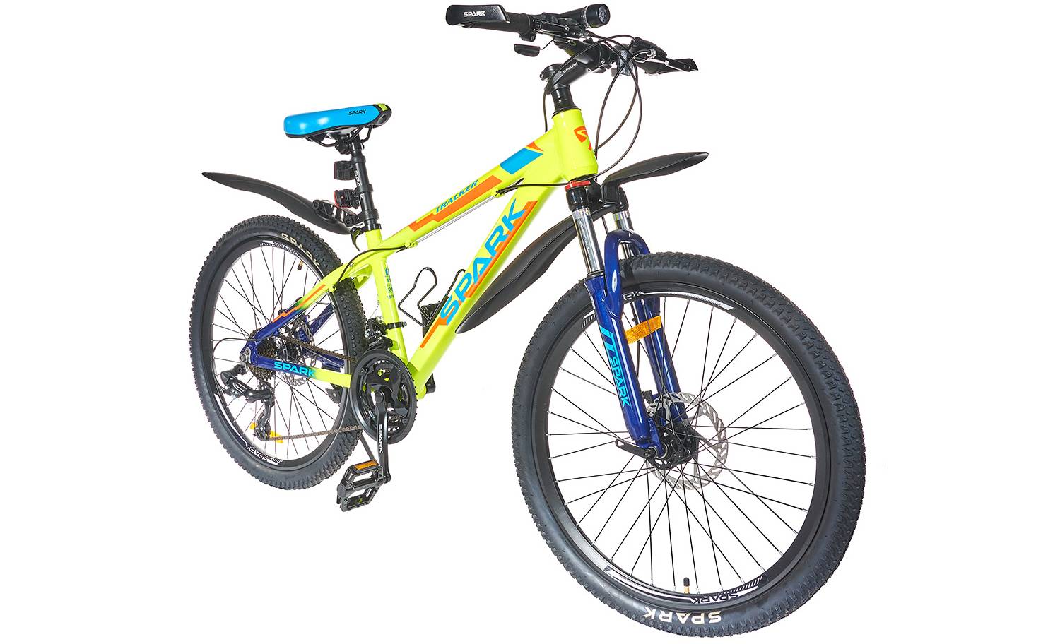 Велосипед SPARK TRACKER 24'' розмір XXS рама 13'' 2024 Жовто-синій 6 Велосипед SPARK TRACKER 24'' розмір XXS рама 13'' 2024 Жовто-синій 6