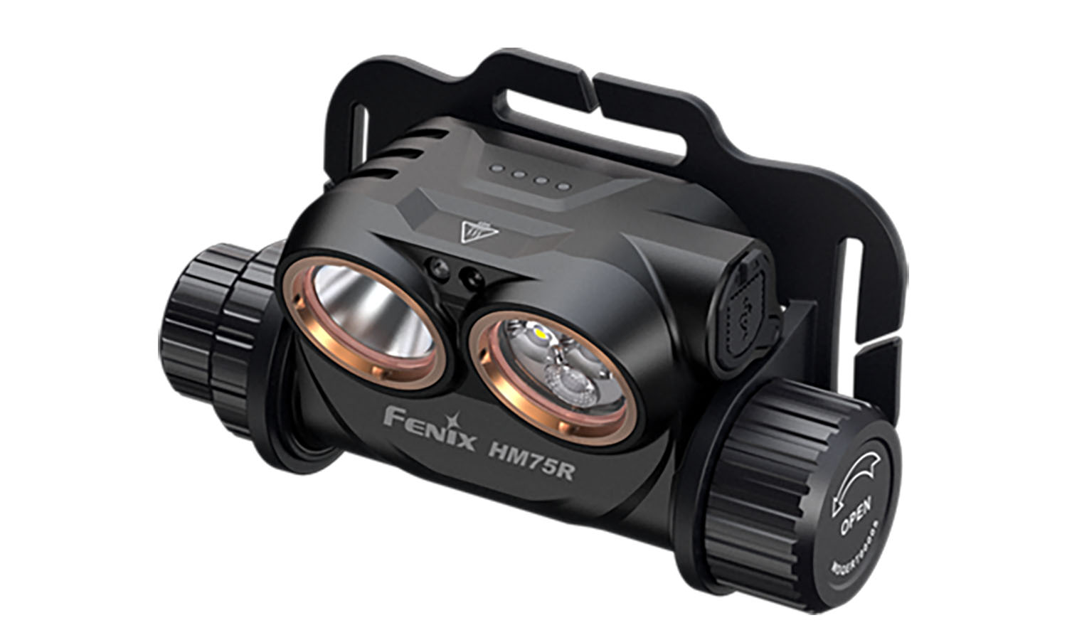 Фонарь налобный Fenix HM75R черный 4