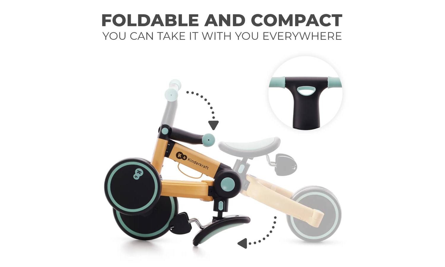 Трехколесный велосипед 3 в 1 Kinderkraft 4TRIKE Sunflower Blue 2