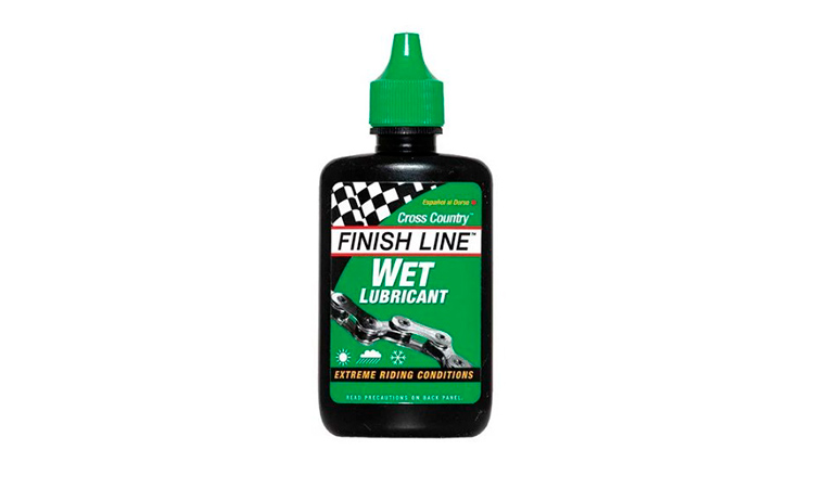 Фотография Смазка Finish Line жидкая Wet Lube (Cross Country) для влажных погодных условий, 120 мл