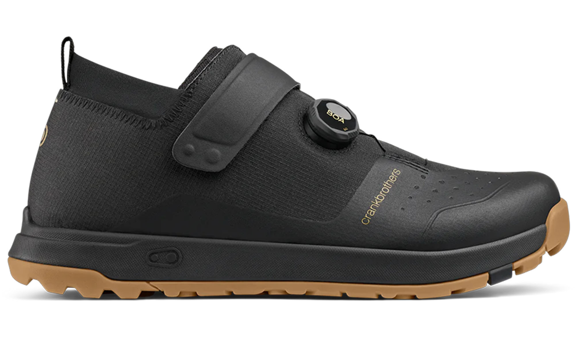 Велообувь CrankBrothers SHOES MALLET TRAIL BOA BLACK / GOLD - GUM OUTSOLE, размер 11.5 US (45-46 EU) 4