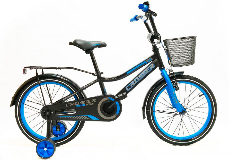 Фотография Велосипед Crosser Rocky 20" 2021 Черно-синий