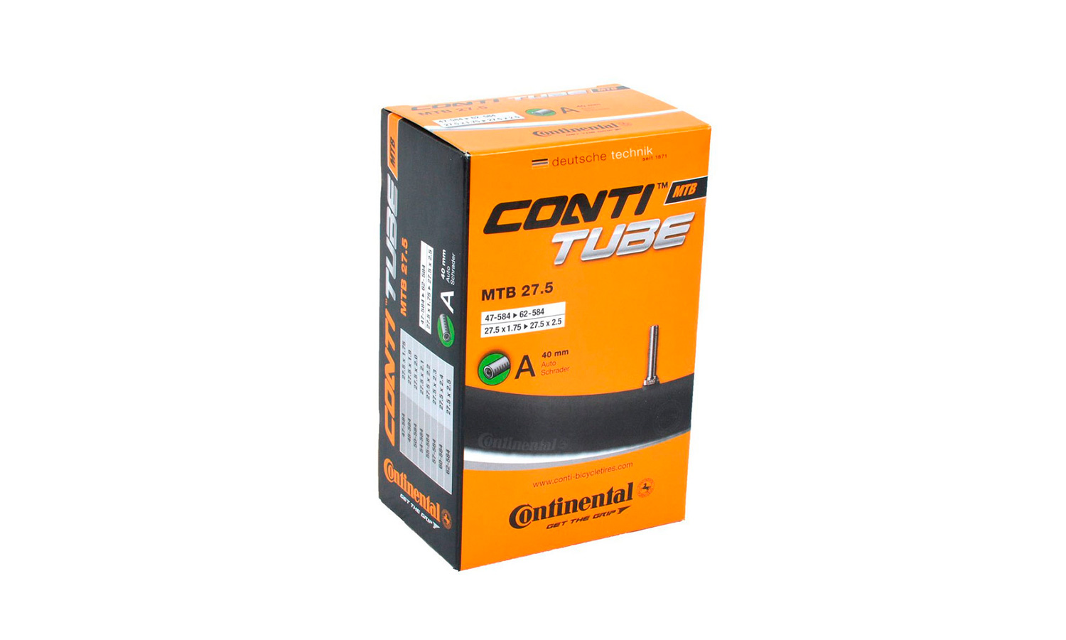 Фотография Камера Continental MTB 27.5"x1.75-2.5, 47-584 -> 62-584, AV40 мм