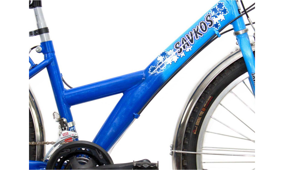 Фотографія Велосипед багатошвидкісний 24" ХВЗ Teenager 44 SH (2020) 2020 blue 3