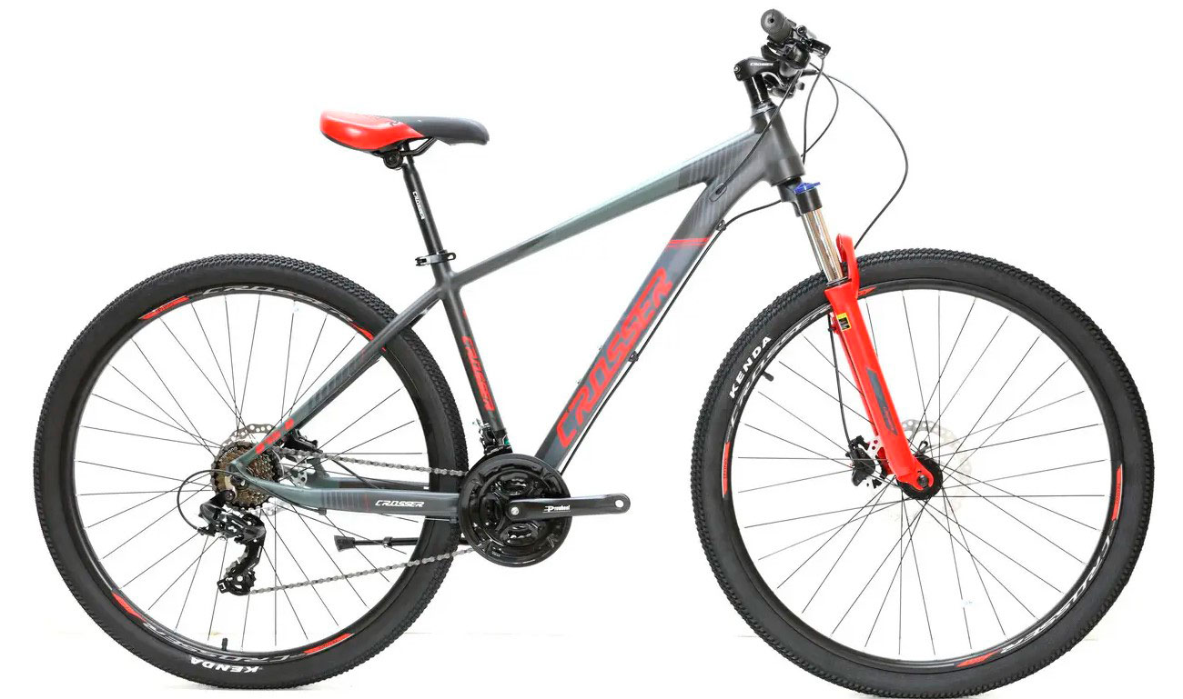 Фотографія Велосипед Crosser Shine 075С 29" розмір М рама 17 2022 Сіро-червоний 