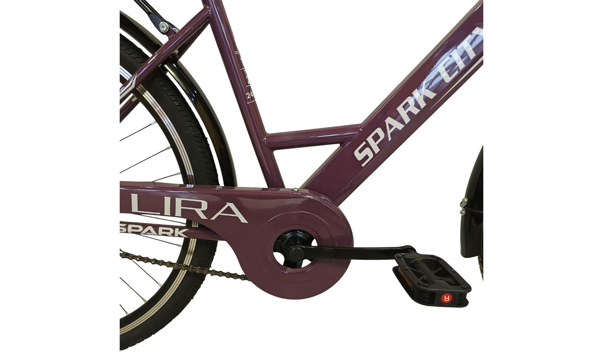 Велосипед SPARK CITY LIRA 26", размер M, рама 17", год 2026, фиолетовый 2