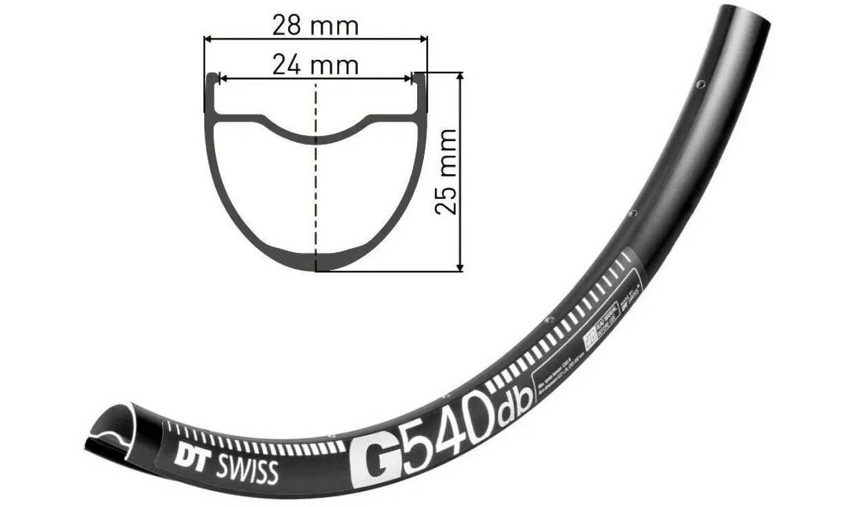 Обід DT Swiss G 540, 29", розмір 622×24 мм, 32 отвори, ніпель Presta, дискові гальма, чорний 2 Обід DT Swiss G 540, 29", розмір 622×24 мм, 32 отвори, ніпель Presta, дискові гальма, чорний 2