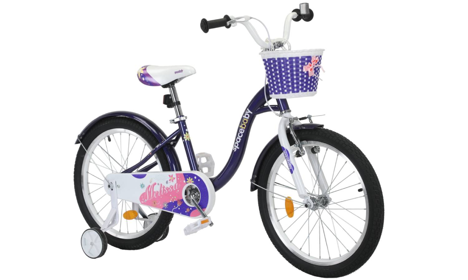 Фотографія Велосипед SPACE KID MELISSA BH 18" рама 10" 2024 Бузковий з кошиком 2