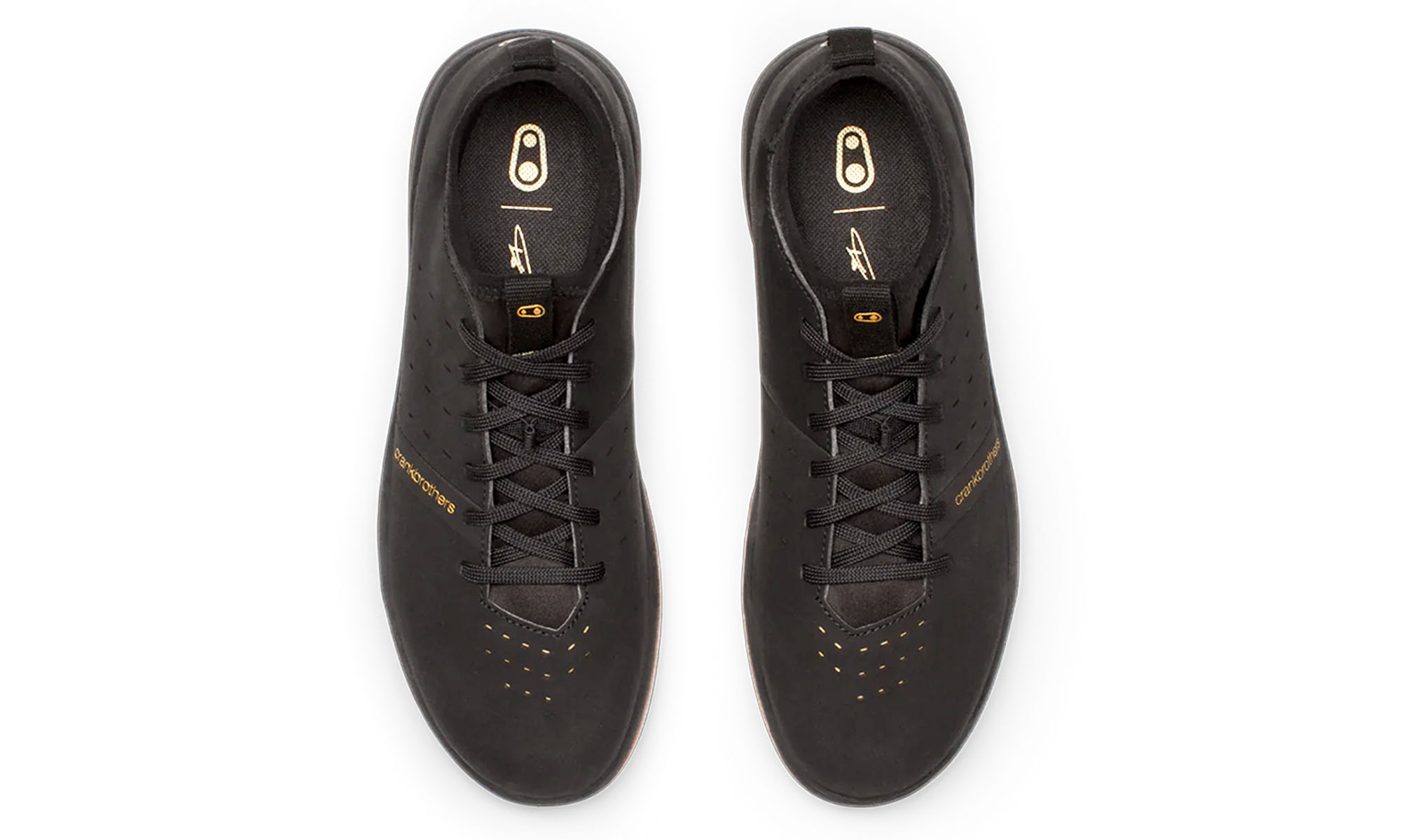 Велообувь CrankBrothers SHOES STAMP STREET BLACK / GOLD - GUM OUTSOLE FABIO WIBMER, размер 9.5 US (42.5-43 EU) 2