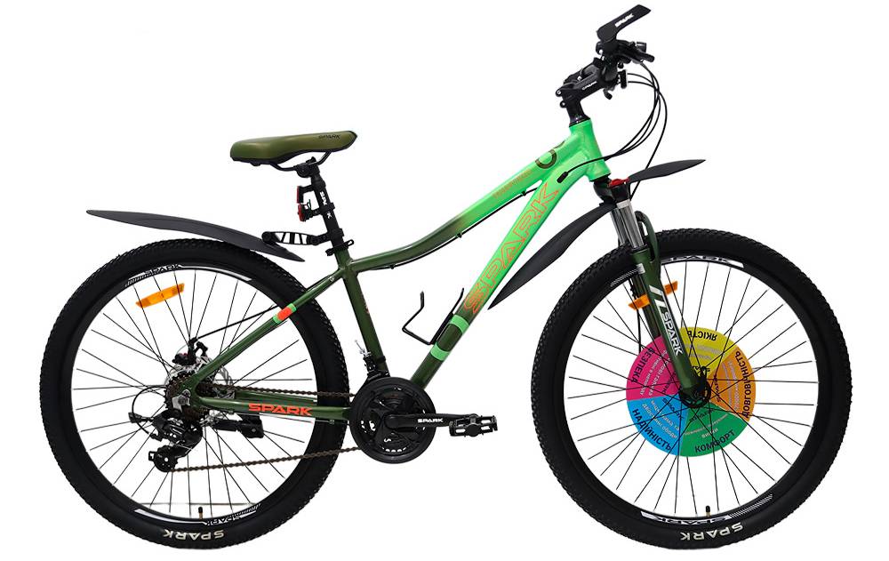 Фотография Велосипед SPARK MONTERO 27,5" размер S рама 15" 2024 Зелено-салатовый
