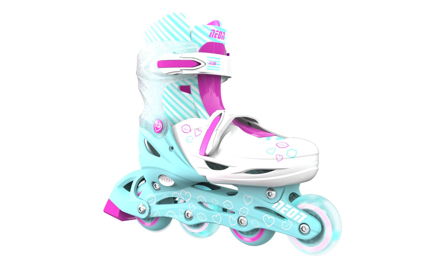 Роликовые коньки Neon Combo, размер 34-37, бирюзовый 11