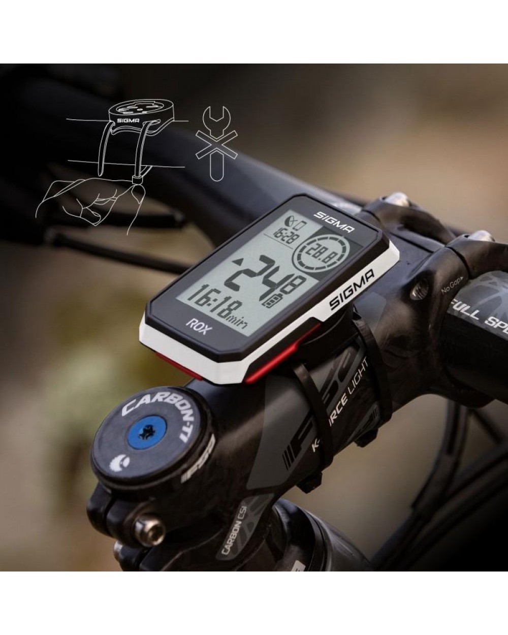 Велокомп'ютер Sigma ROX 2.0 E-BIKE 14 функцій, білий 5 Велокомп'ютер Sigma ROX 2.0 E-BIKE 14 функцій, білий 5