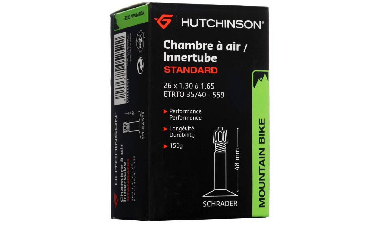 Камера HUTCHINSON 26X1,30-1,65 VS 48 MM Камера HUTCHINSON 26X1,30-1,65 VS 48 MM