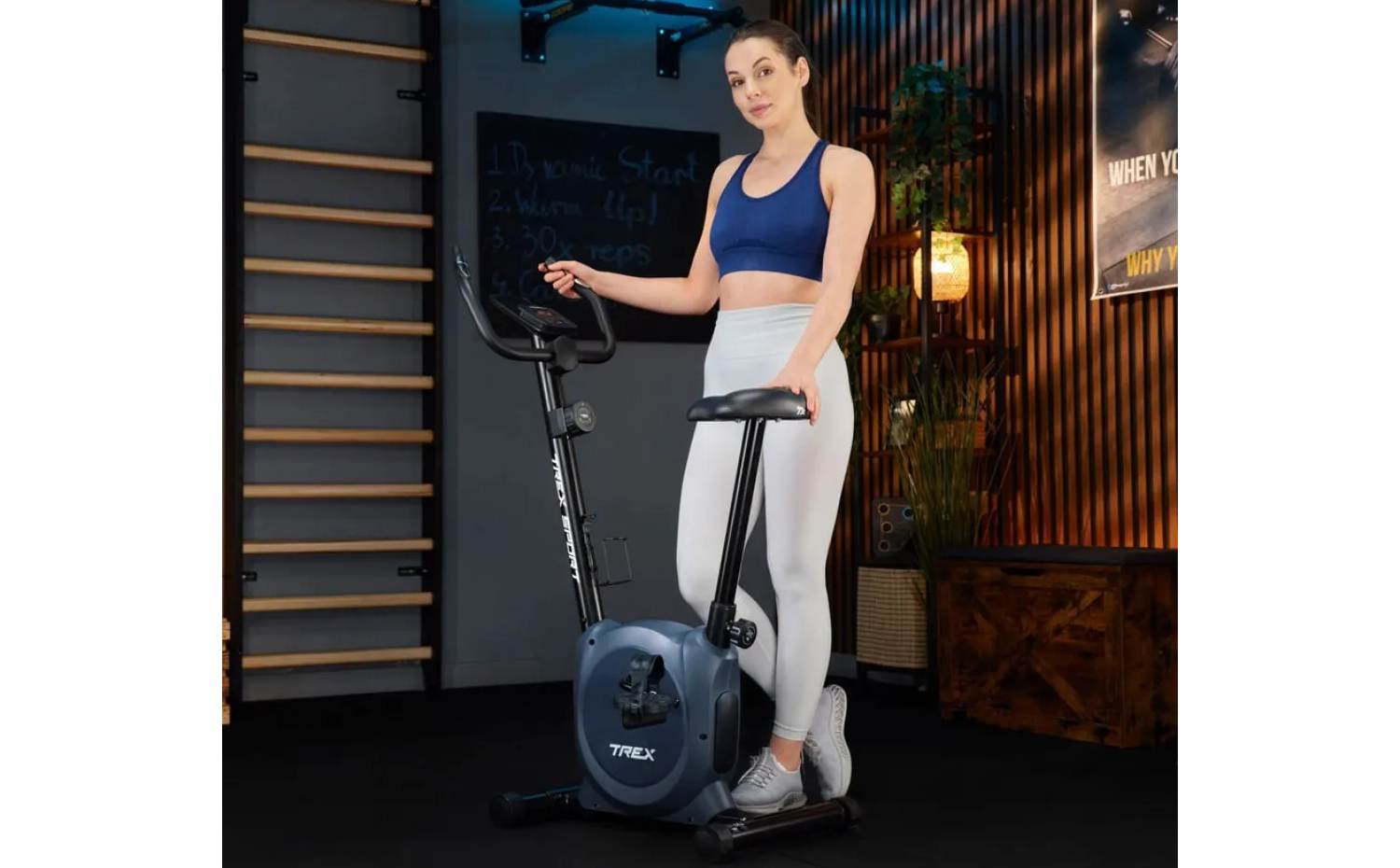 Велотренажер Trex Sport TX-350MB RIZE магнитный синий 15