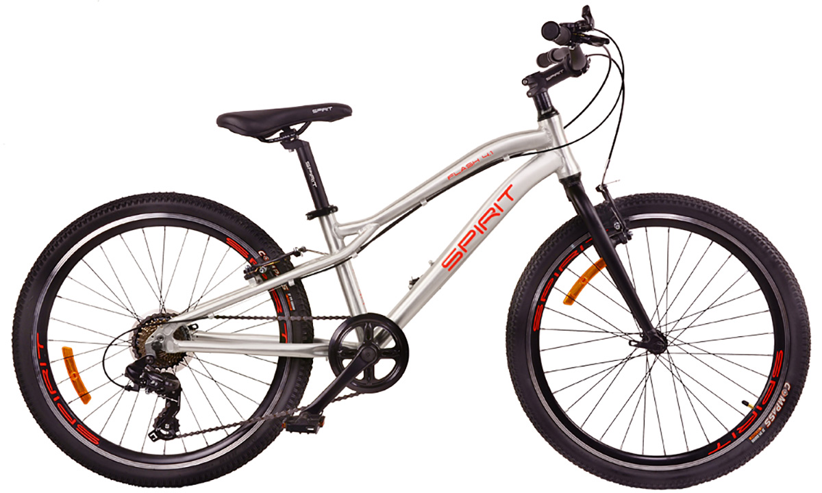Велосипед Spirit Flash 4.1 24" (2021) 2021 Сірий 6 Велосипед Spirit Flash 4.1 24" (2021) 2021 Сірий 6