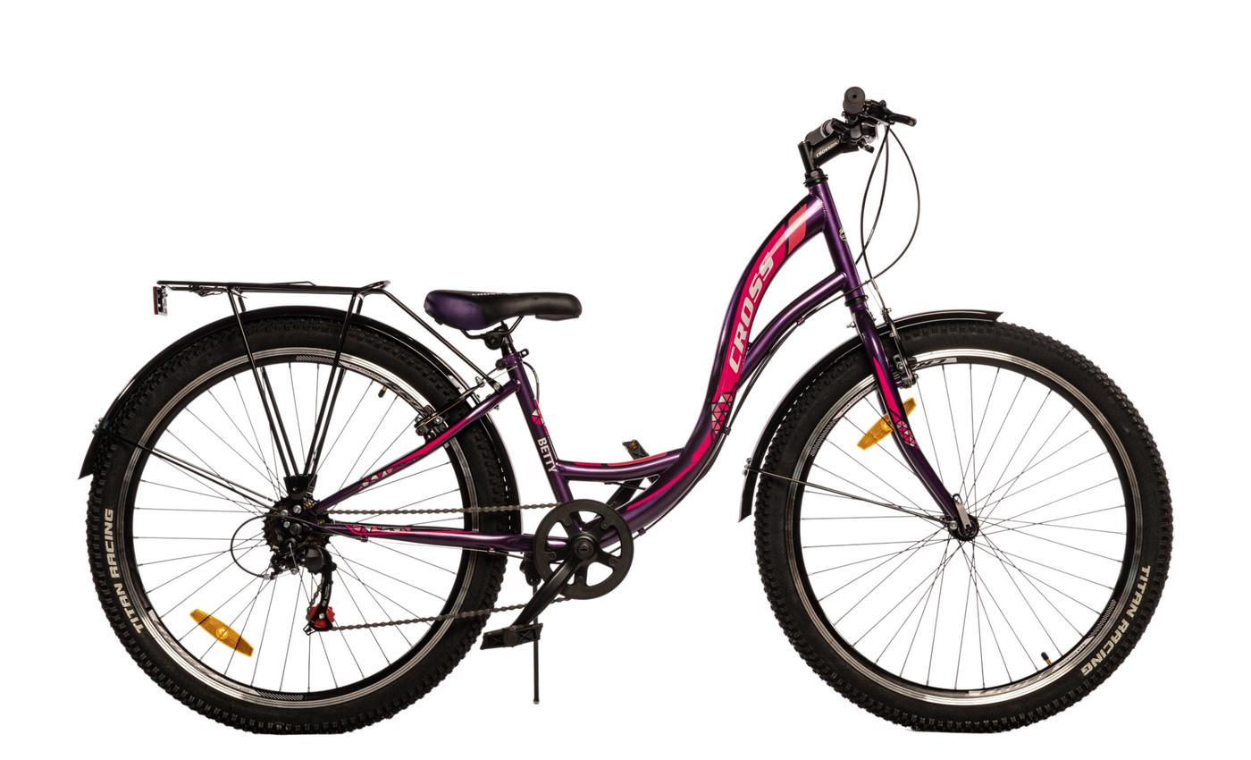 Фотография Велосипед Cross Betty 26" размер XS рама 13 2022 Фиолетовый