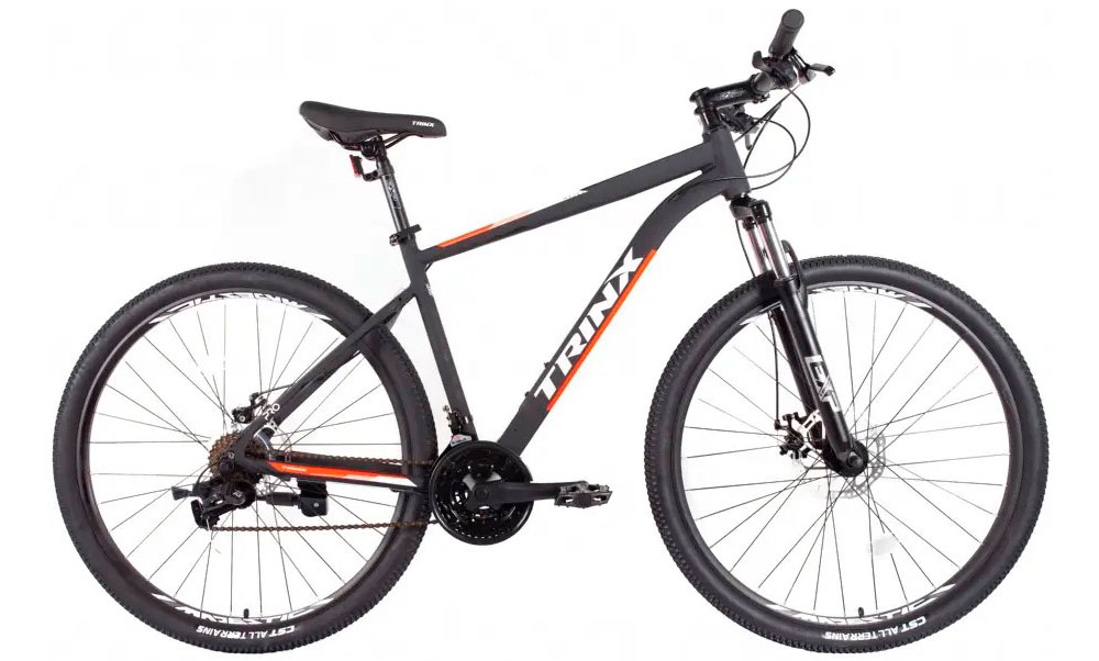 Фотография Велосипед Trinx M100 PRO 29" размер L рама 19 2022 Matt-Black-Red-White 