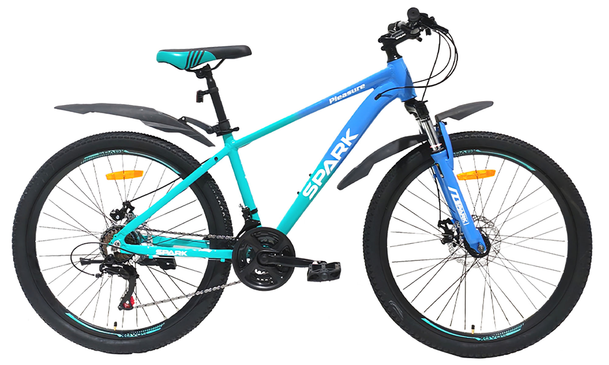 Велосипед SPARK PLEASURE 26", размер S, рама 15", 2025, бирюзово-голубой 