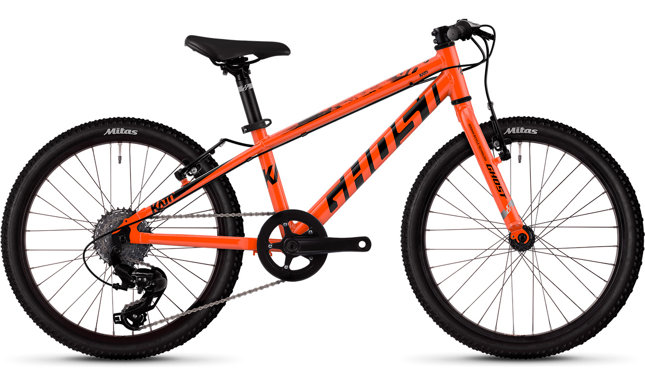 Фотография Велосипед Ghost Kato R1.0 20" (2020) 2020 Оранжево-черный 7