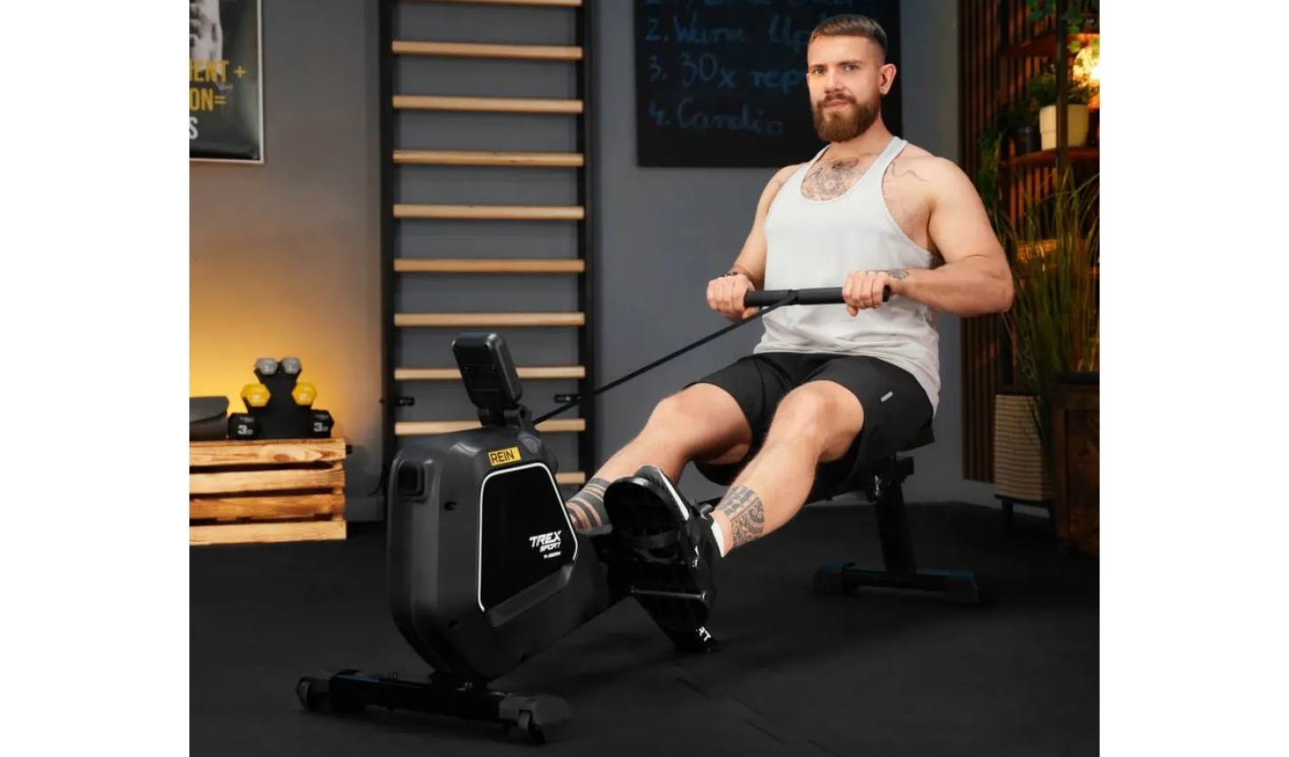 Гребний тренажер Trex Sport TX-580RM REIN black 7