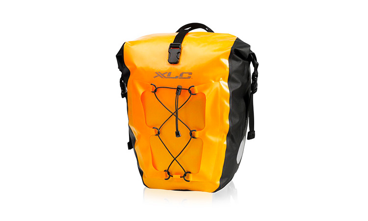 Фотография Комплект водонепроницаемых сумок XLC (2 шт), объем 20 л, 21x18x46 см, оранжевый 