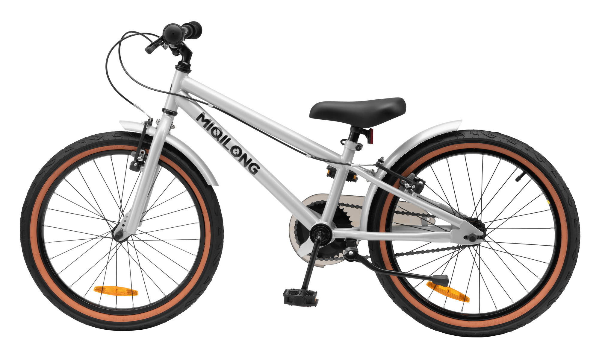 Детский велосипед Miqilong ST 20", One size, 2025, серебристый 5