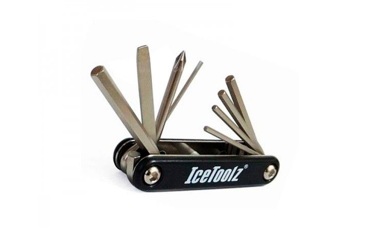 Фотографія Ключ ICE TOOLZ 92A1 складаний 8 функцій black