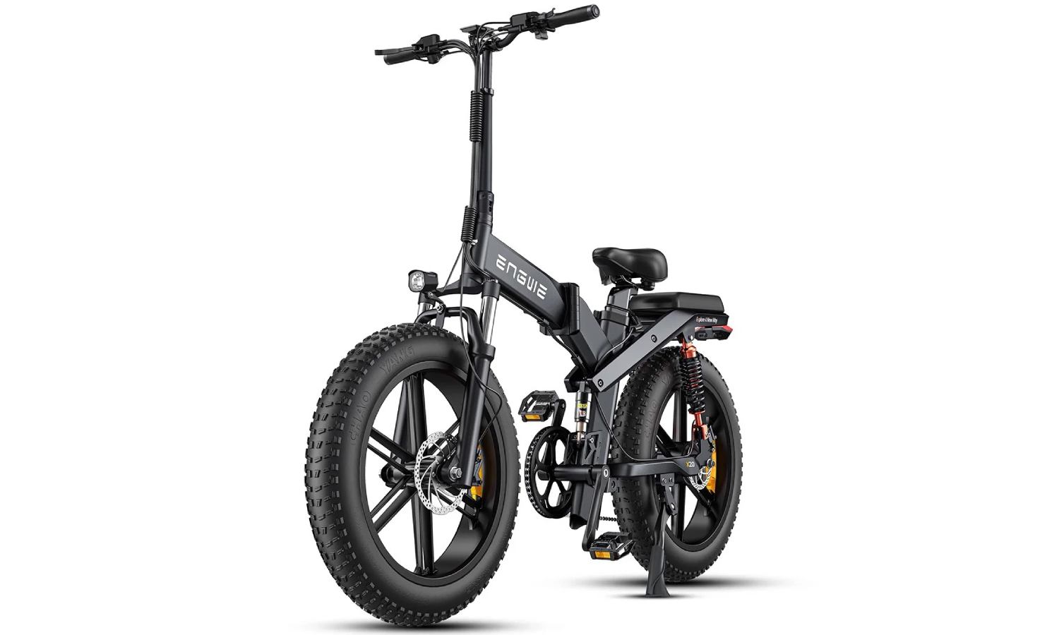 Електровелосипед фетбайк Engwe X-20 Dual Batteries 20" (750 W; 14,4 Ah 7,8 Ah 48 V) чjрнbй 9