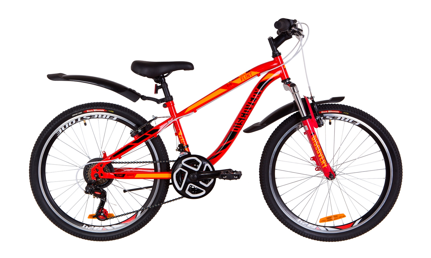 Фотографія Велосипед 24" Discovery FLINT AM Vbr (2019) 2019 Червоно-жовтогарячий 