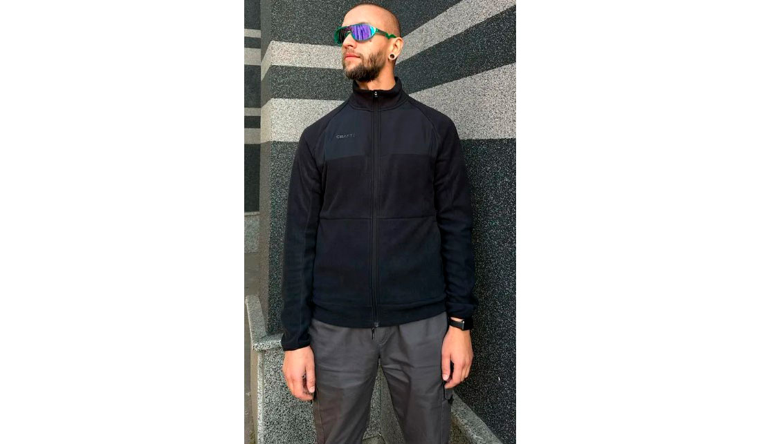 Кофта Craft ADV Explore Fleece midlayer мужская, размер S, сезон AW 23, черный 2