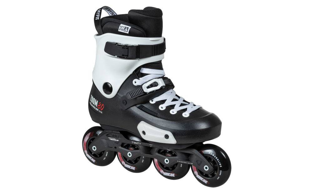Ролики POWERSLIDE ONE URBAN SKATES Zoom 80 розмір 45,0-46,0 чорно-білий 3