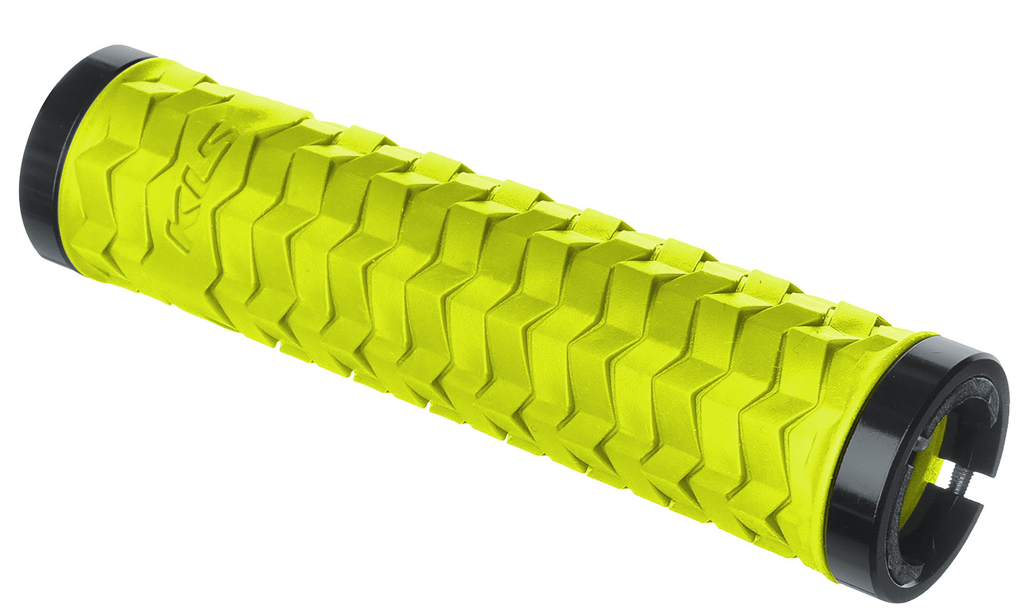 Ручки на кермо з двома замками KLS Poison Double LockOn лайм 