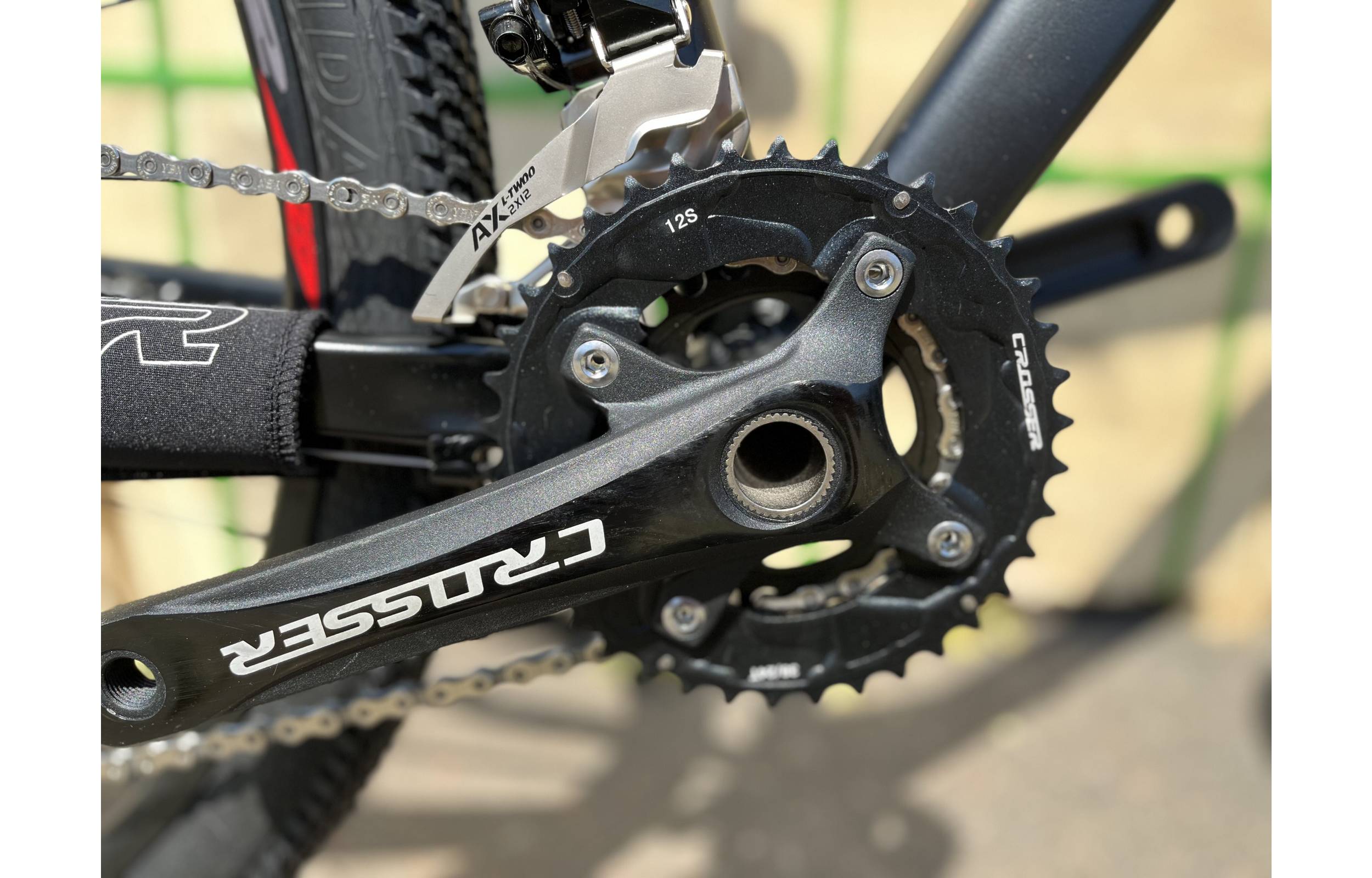 Велосипед Crosser MT-041 2x12 29" розмір XL рама 21 2022 Чорно-червоний 5