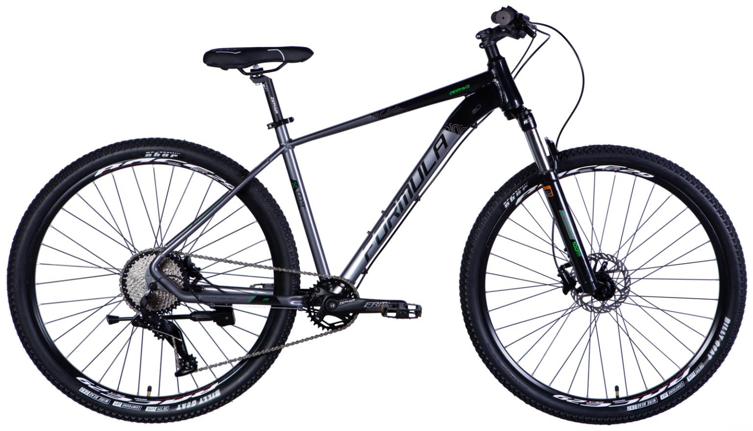 Фотография Велосипед Formula ZEPHYR 1.0 AM HDD 29" размер XL рама 21" 2024 черно-серебристый