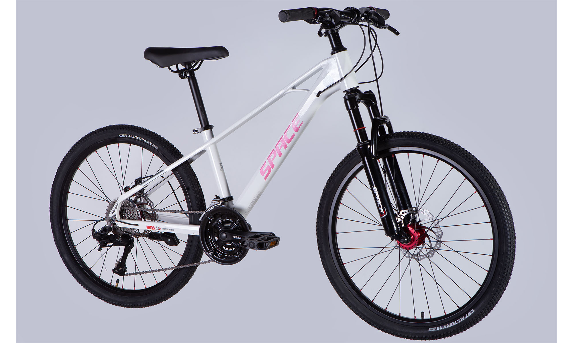 Велосипед SPACE KID SKYLINE DD FR 24", розмір XS, рама 13", рік 2025, білий 4