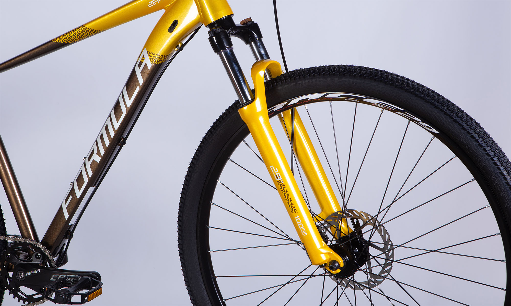 Велосипед Formula ZEPHYR PRO HDD 29", размер XL, рама 21", 2025, золотисто-коричневый  2