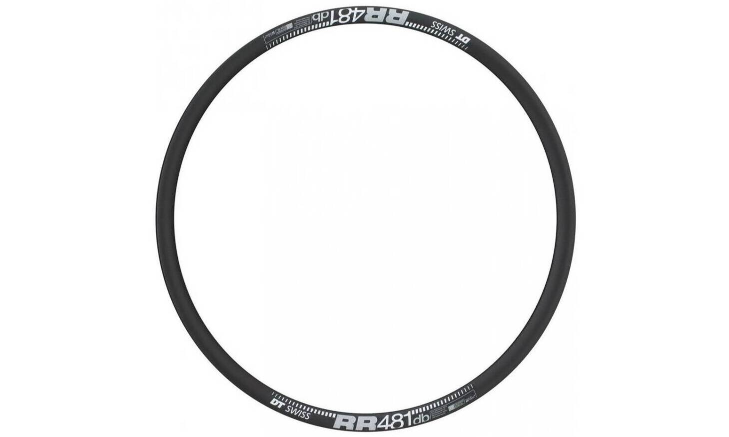 Обод DT Swiss RR 481, 29", размер 622×22 мм, 24 отверстия, ниппель Presta, дисковые тормоза, черный 