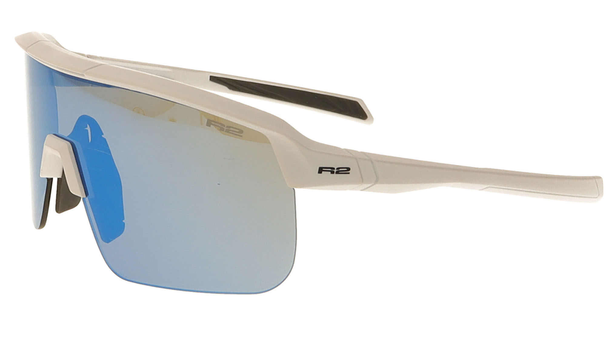 Очки подростковые R2 FUSION white (TR90), линза smoke (HD), покрытие blue/white full revo, кат. 2 