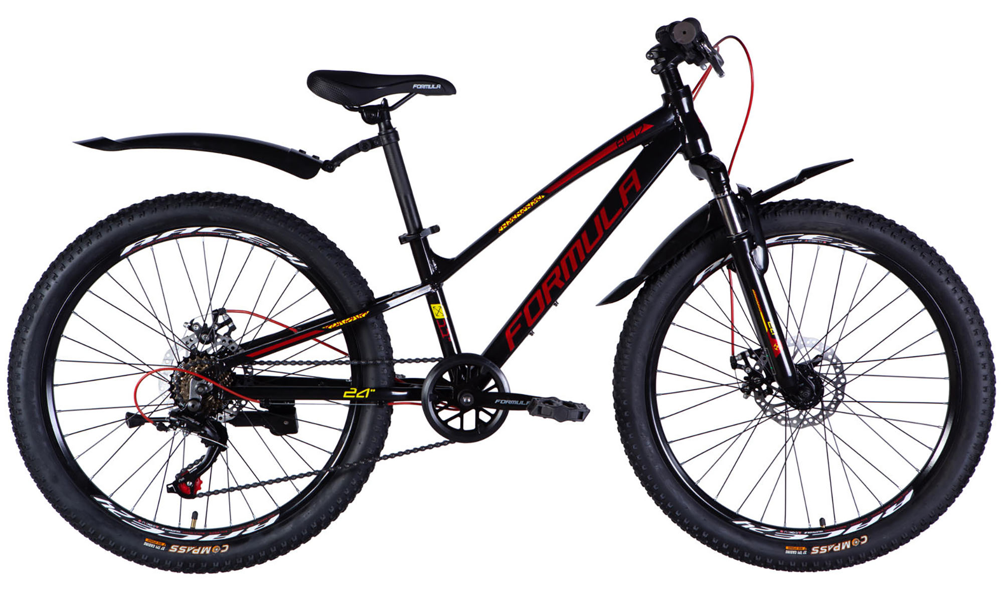 Велосипед Formula ACID DD 24", розмір XXS,  рама-11", чорний з червоним 