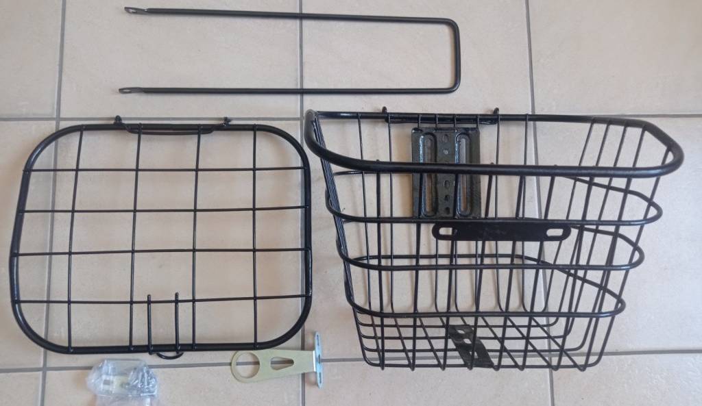 Кошик велосипедний Baisike 26" сталевий з кришкою, чорний 4