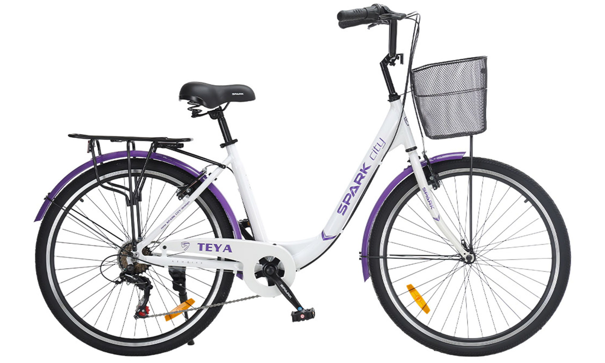 Велосипед SPARK CITY TEYA 26", розмір M, рама 17", рік 2026, білий 