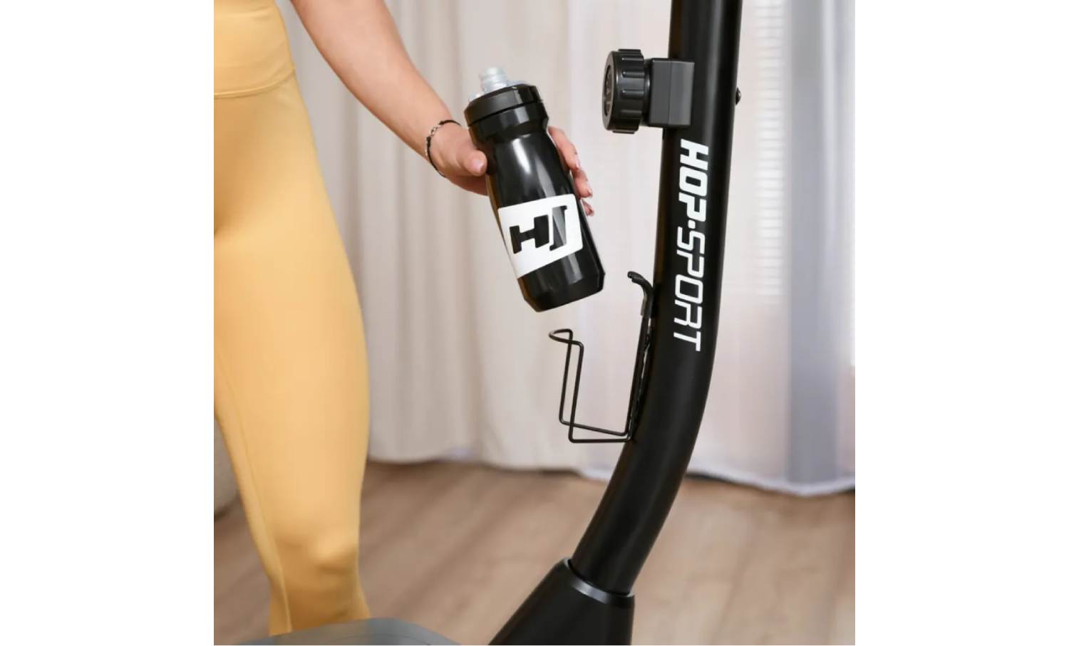 Велотренажер Hop-Sport HS-4000H Grant чорно-золотистий 14