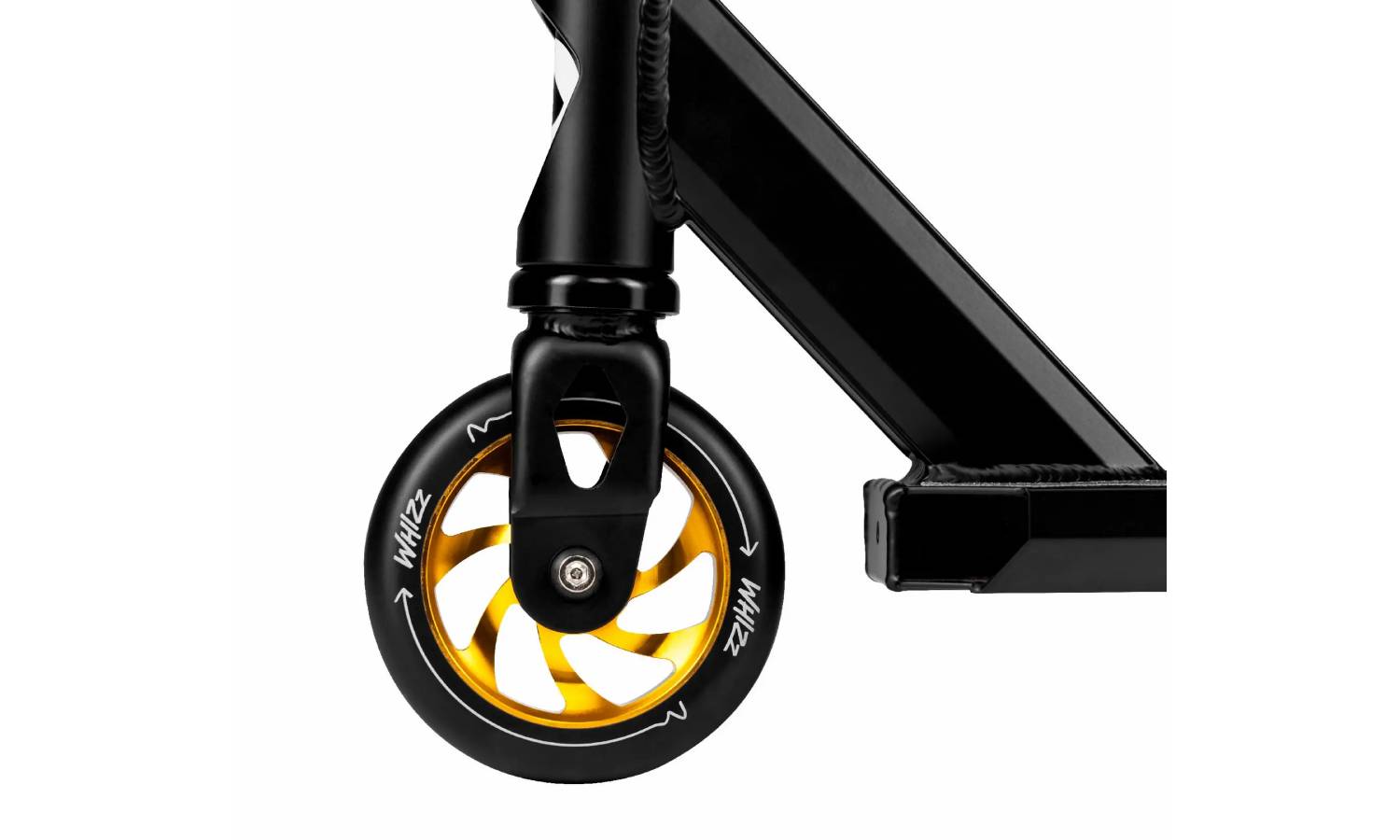 Детский самокат Lionelo WHIZZ BLACK CARBON YELLOW 2