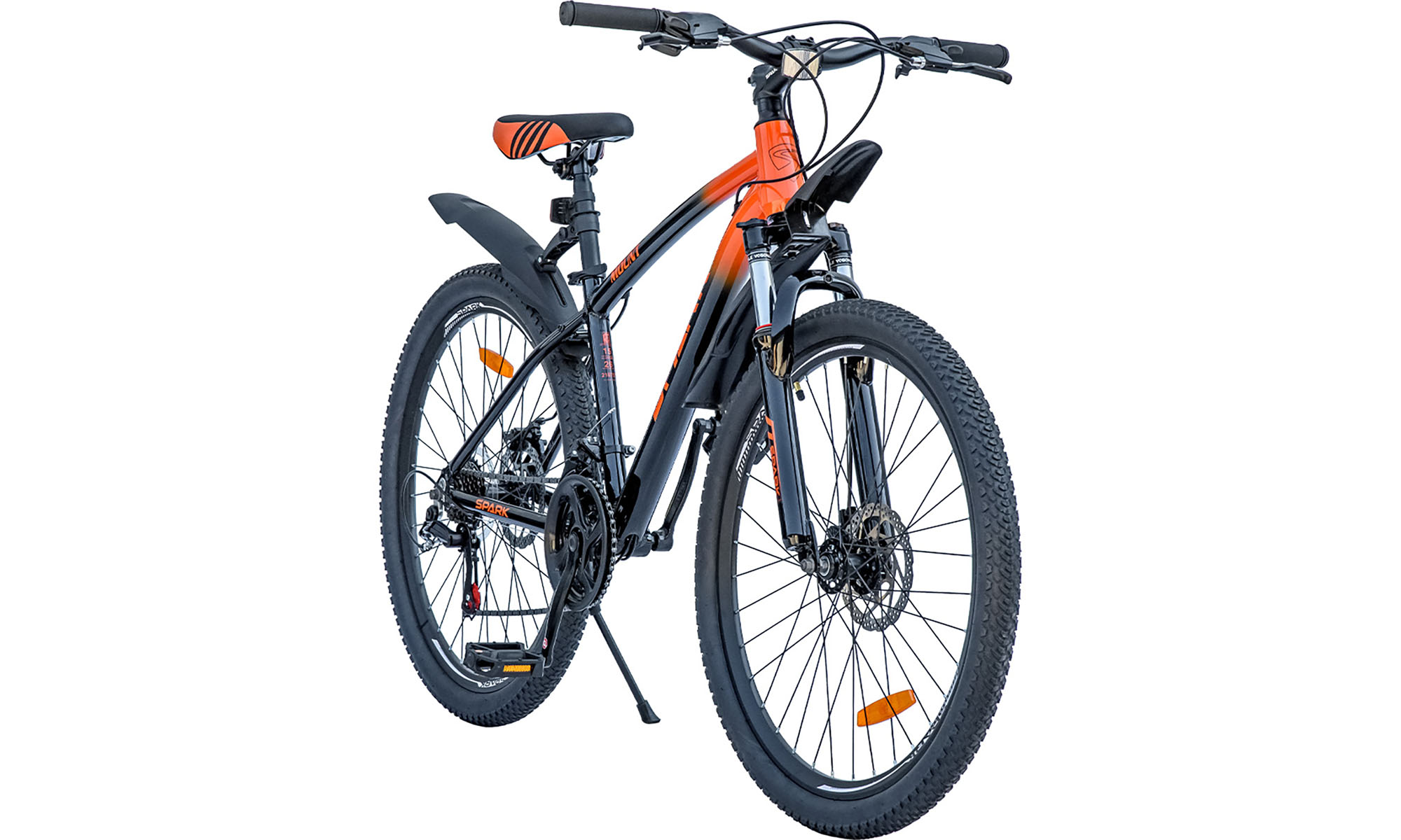 Велосипед SPARK MOUNT 26", розмір S, рама 15", рік 2025, помаранчево-чорний 5 Велосипед SPARK MOUNT 26", розмір S, рама 15", рік 2025, помаранчево-чорний 5