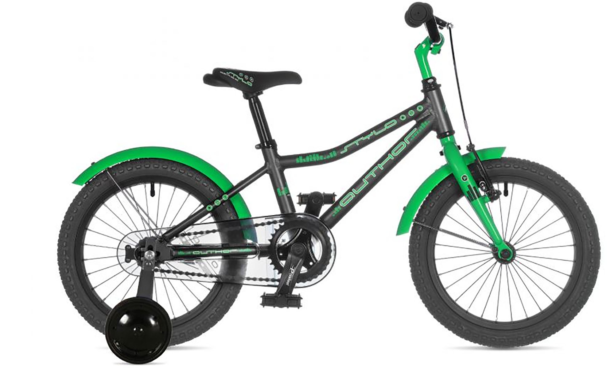 Велосипед AUTHOR Stylo II 16", рама 9", рік 2025, сіро-зелений 
