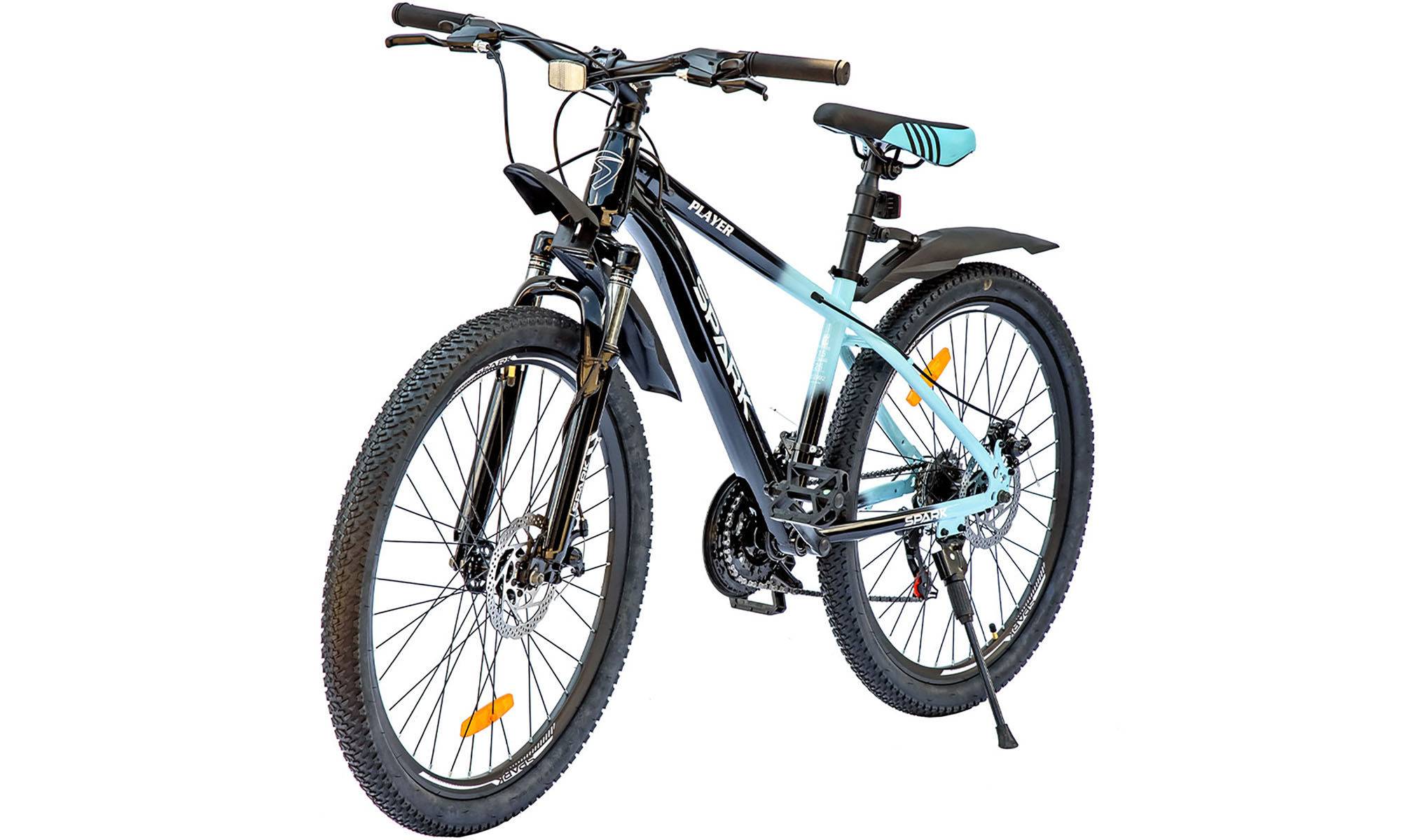 Велосипед SPARK PLAYER 26", размер S, рама 15", год 2025, черно-голубой 4 Велосипед SPARK PLAYER 26", размер S, рама 15", год 2025, черно-голубой 4