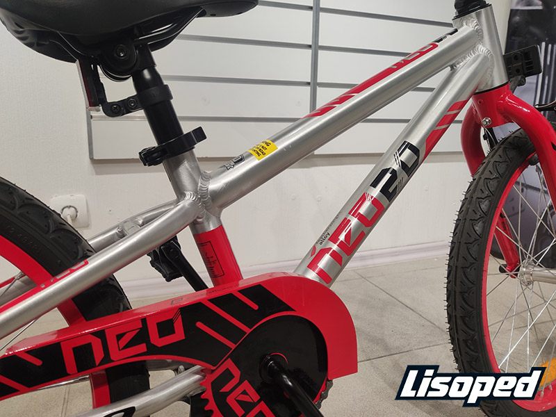 Велосипед 20" Apollo NEO boys (2019) 2019 Серебристо-красный 3