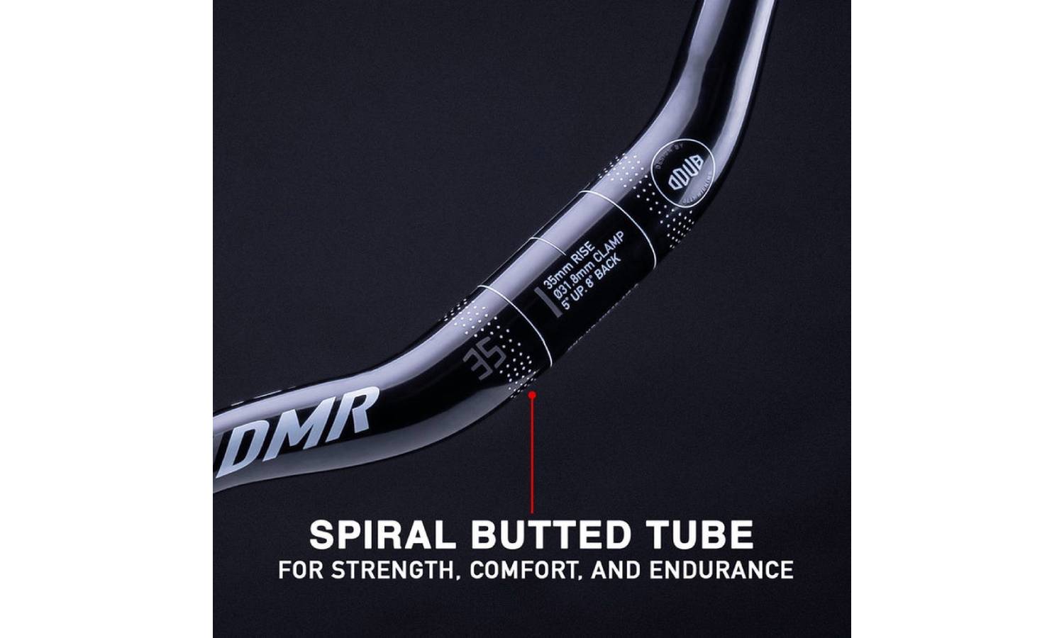 Кермо DMR ODUB BAR - 35 - 50mm Rise - Black 23 Кермо DMR ODUB BAR - 35 - 50mm Rise - Black 23